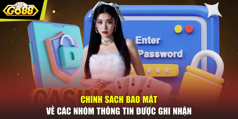 Chính sách bảo mật về các nhóm thông tin được ghi nhận